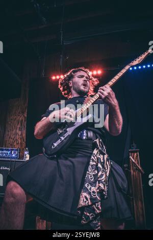 Richmond VA, USA, 24. Februar 2025, schottisches Trio High Fade, das in der Richmond Music Hall als Teil ihrer US-Tour auftrat, Credit: Ben Lahoussine/Alamy Stockfoto