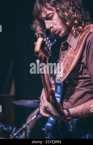 Richmond VA, USA, 24. Februar 2025, schottisches Trio High Fade, das in der Richmond Music Hall als Teil ihrer US-Tour auftrat, Credit: Ben Lahoussine/Alamy Stockfoto