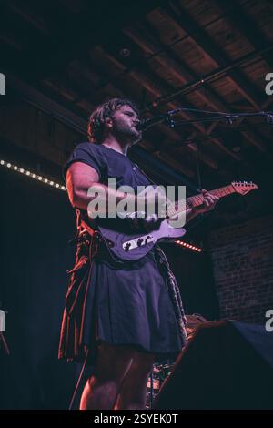 Richmond VA, USA, 24. Februar 2025, schottisches Trio High Fade, das in der Richmond Music Hall als Teil ihrer US-Tour auftrat, Credit: Ben Lahoussine/Alamy Stockfoto