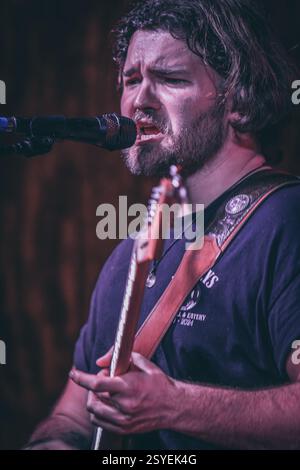 Richmond VA, USA, 24. Februar 2025, schottisches Trio High Fade, das in der Richmond Music Hall als Teil ihrer US-Tour auftrat, Credit: Ben Lahoussine/Alamy Stockfoto