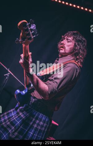 Richmond VA, USA, 24. Februar 2025, schottisches Trio High Fade, das in der Richmond Music Hall als Teil ihrer US-Tour auftrat, Credit: Ben Lahoussine/Alamy Stockfoto