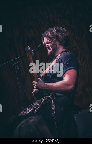 Richmond VA, USA, 24. Februar 2025, schottisches Trio High Fade, das in der Richmond Music Hall als Teil ihrer US-Tour auftrat, Credit: Ben Lahoussine/Alamy Stockfoto