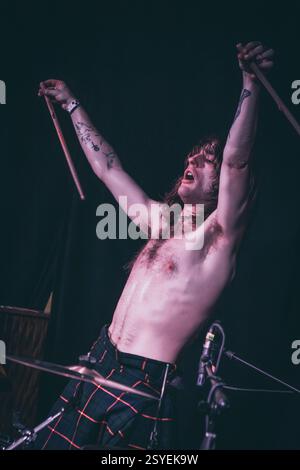 Richmond VA, USA, 24. Februar 2025, schottisches Trio High Fade, das in der Richmond Music Hall als Teil ihrer US-Tour auftrat, Credit: Ben Lahoussine/Alamy Stockfoto