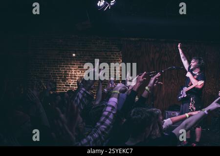 Richmond VA, USA, 24. Februar 2025, schottisches Trio High Fade, das in der Richmond Music Hall als Teil ihrer US-Tour auftrat, Credit: Ben Lahoussine/Alamy Stockfoto