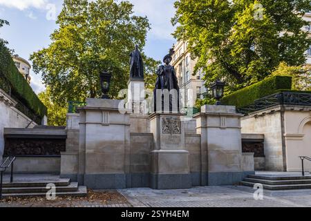 König George VI. Und Königin Elizabeth, die Königin Mutter Gedenkstätte in London Stockfoto