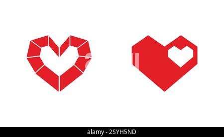 Set von Herzen Symbol, Herz gezeichnet Hand - Stock Vektor Stock Vektor