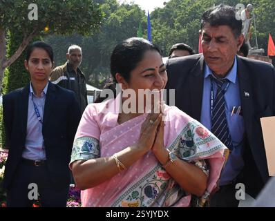 Neu-Delhi, Indien. Februar 2025. NEW DELHI, INDIEN - 28. FEBRUAR: Ministerpräsident von Delhi Rekha Gupta während der ersten Delhi Versammlung in Delhi vidhan Sabha am 28. Februar 2025 in Neu Delhi, Indien. (Foto: Sonu Mehta/Hindustan Times/SIPA USA) Credit: SIPA USA/Alamy Live News Stockfoto