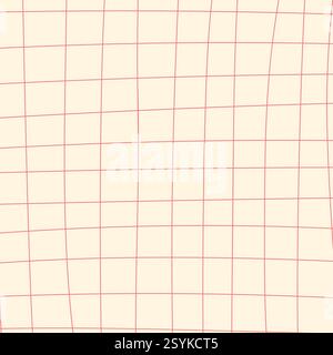 Graphen-Tintenkritzelprüfpapier. Druckbares quadratisches Rasterpapier mit Farblinien. Geometrischer Hintergrund für Schule, Verpackung, Einladungen, Karte Stock Vektor