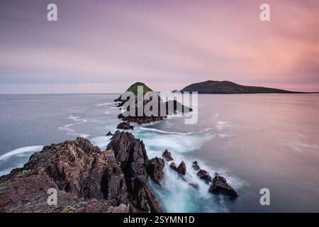 Slea Head Sunset, Dingle Peninsula, Kerry, Irland Stockfoto