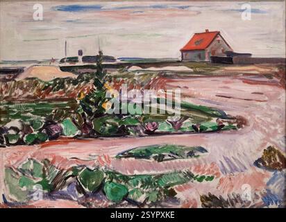 Edvard Munch (1863-1944), Seeuferlandschaft Bei Lübeck, 1907. Die Küste bei Lübeck Stockfoto