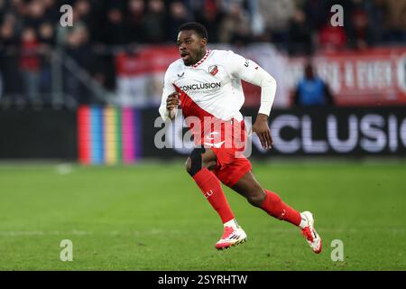 Utrecht, Niederlande. März 2025. UTRECHT, 01-03-2025, Stadion Galgenwaard, Saison 2024/2025, niederländischer Eredivisie Football. FC Utrecht Spieler Noah Ohio während des Spiels FC Utrecht - NAC Credit: Pro Shots/Alamy Live News Stockfoto