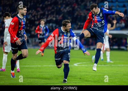 Basel, Schweiz. März 2025. Basel, Schweiz, 01. März 2025: Torschütze Xherdan Shaqiri (10 Basel) beim Super League Fußball Spiel zwischen dem FC Basel 1893 und dem FC Sion im St. Jakob-Park in Basel. Philipp Kresnik (Philipp Kresnik/SPP) Credit: SPP Sport Press Photo. /Alamy Live News Stockfoto