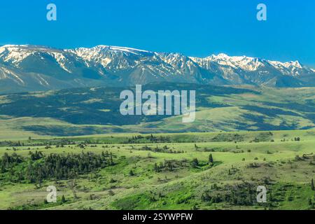 east Boulder Plateaus Abschnitt der beartooth Mountains in der Nähe von Big Timber, montana Stockfoto