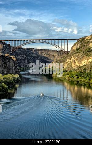 Bootsfahrten auf dem Snake River. Stockfoto