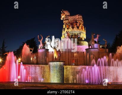 Kolchis Brunnen bei Davit Aghmashenebeli Square in Kutaissi. Imereti Provinz. Georgien Stockfoto