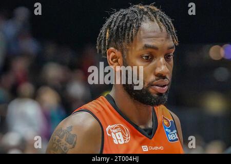 Chemnitz, Deutschland 02. Oktober 2023: 1.BBL - 2023/2024 - Niners Chemnitz vs. Bamberg Baskets im Bild: Jeff Garrett (Niners Chemnitz) Stockfoto