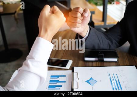 Image-Business-Handshake. Geschäftspartnerschaft Meeting erfolgreiches Konzept. Stockfoto