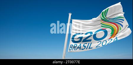 2024 G20-Gipfel in Rio de Janeiro Stockfoto