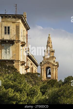 Kirche des heiligen Publius in Floriana. Malta Stockfoto