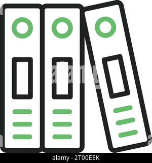 Vektorbild des Bindersymbols. Stock Vektor