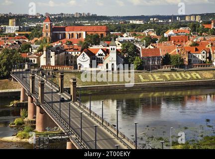 Vytautas große Brücke in Kaunas. Litauen Stockfoto