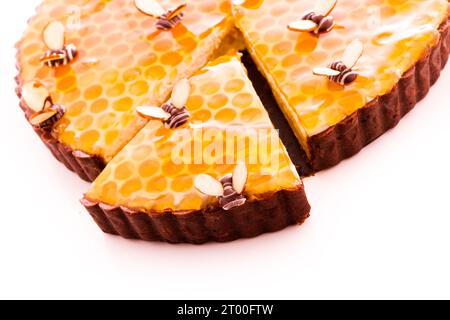 Honig-Torte Stockfoto
