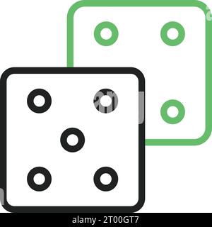 Vektorbild des Dices-Symbols. Stock Vektor