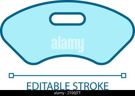 2D-Symbol für anpassbare dünne blaue medizinische Geräte Stock Vektor