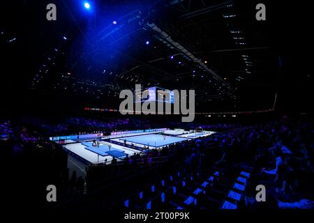 Antwerpen, Belgien. Oktober 2023. Turnen: Weltmeisterschaft 2023, Frauen, Qualifikation, Sportpaleis. Überblick über das Sportpaleis in Antwerpen Credit: Tom Weller/dpa/Alamy Live News Stockfoto