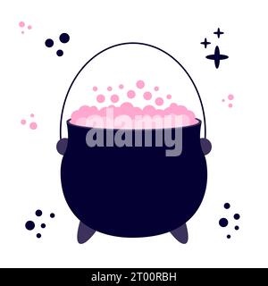 Halloween-Kessel mit Trank Stock Vektor