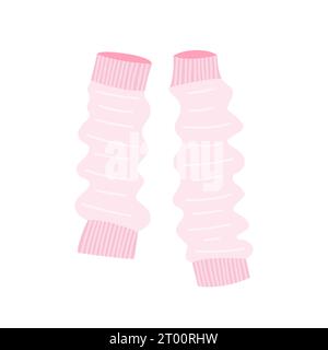 Stricksocken mit Beinstulpen Stock Vektor