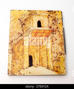 Trinity von Andrej Rublev an Antology, von Wzdornow, G.I., und Komech, A.I., erstmals 1981 in der UdSSR veröffentlicht. Stockfoto