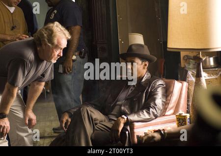 Amerikanischer Gangster Jahr : 2007 USA Regisseur: Ridley Scott Ridley Scott, Denzel Washington Shooting Picture Stockfoto