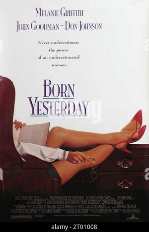Geboren gestern Jahr : 1993 USA Regisseur : Luis Mandoki Melanie Griffith, Don Johnson American Poster Stockfoto