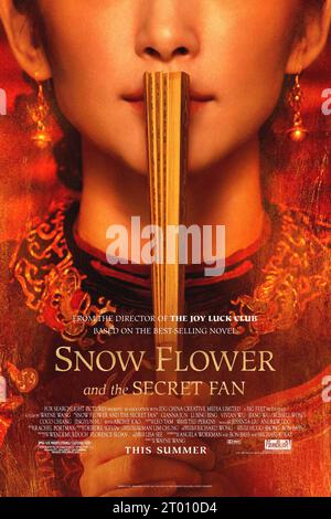 Schneeblume und der geheime Fan Jahr : 2011 China / USA Regie : Wayne Wang amerikanisches Poster Stockfoto