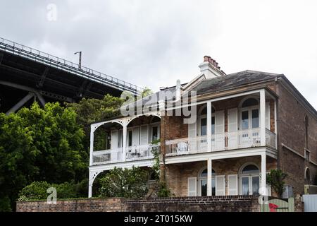 Ein Föderationshaus in Milsons Point, North Sydney. Stockfoto