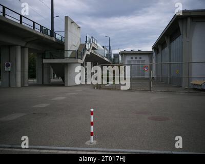 Bahnhof in der Nähe von Zürich, Schweiz Stockfoto