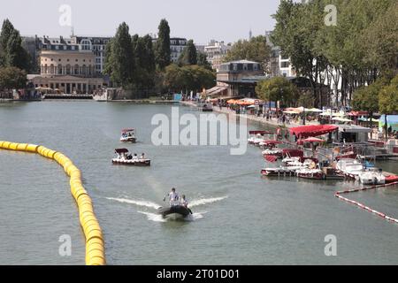 LA VILLETTE BASIN PARIS Stockfoto