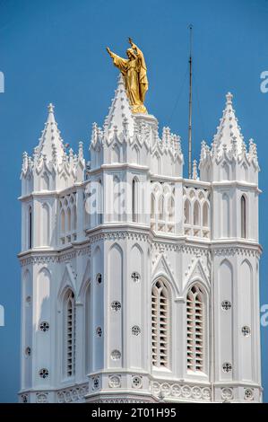 01 19 2013 Vintage Old St. Joseph's Metropolitan Cathedral-(Palayam Church) Thiruvananthapuram, Kerala-INDIEN Asien. Stockfoto