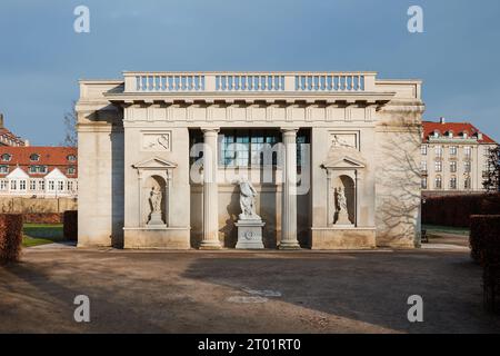 Herkules Pavilion (Herkulespavillonen), entworfen von C.F. Harsdorff (1773); Rosenborg Castle Gardens, Kopenhagen, Dänemark Stockfoto