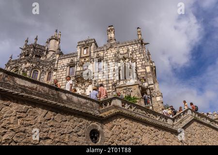 Blick auf die Altstadt von Sintra, Portugal, ehemalige Sommerhauptstadt des Königreichs Stockfoto