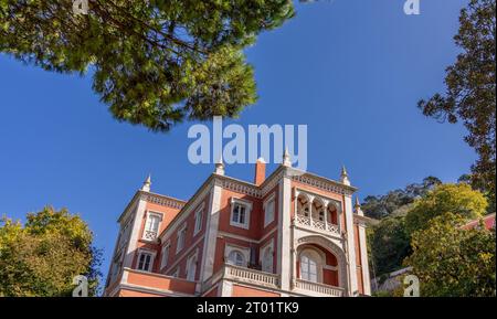 Blick auf die Altstadt von Sintra, Portugal, ehemalige Sommerhauptstadt des Königreichs Stockfoto