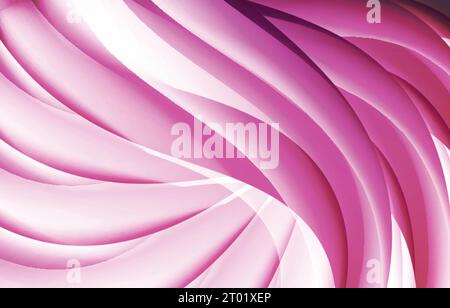 Flache abstrakte moderne kreative wellige Art rosa Farbe Vektor Datei Hintergrund Design Stock Vektor