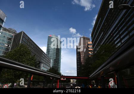 Berlin, Potsdamer Platz, aufgenommen am 01. September 2023. *** Berlin, Potsdamer Platz, fotografiert am 1. September 2023 Stockfoto