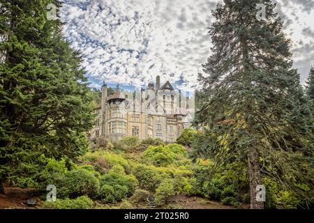 Cragside Country House in der Nähe von Rothbury, Northumberland, Großbritannien am 24. September 2023 Stockfoto