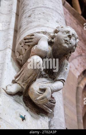 Les Andelys ist das Tor zum normannischen Vexin, die Stadt von Richard Löwenherz. Am Ufer der seine und am Fuße der berühmten Ruinen von Châtea Stockfoto