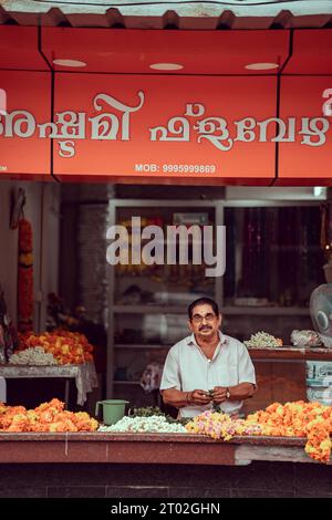 Wunderschöne Straßenfotografie im Vaikom, kerala Indien Stockfoto