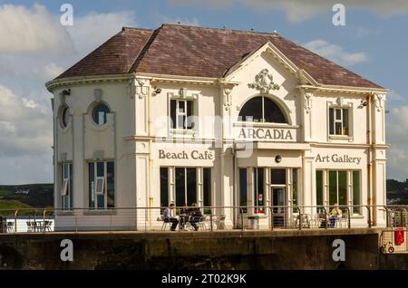 Portrush County Antrim Northern Ireland, 6. September 2022 - Old Arcadia Ballroom in Portrush, heute Café und Kunstgalerie Stockfoto