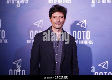 Madrid, Spanien. Oktober 2023. Andres Velencoso während der Ooto Brand Veranstaltung in Madrid am Dienstag, 3. Oktober 2023. Quelle: CORDON PRESS/Alamy Live News Stockfoto