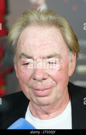 ANDREW LLOYD WEBBER nahm am 3. Oktober 2023 an der Premiere des Musicals „das Phantom der Oper“ im Alveniz Theater in Madrid Teil Stockfoto